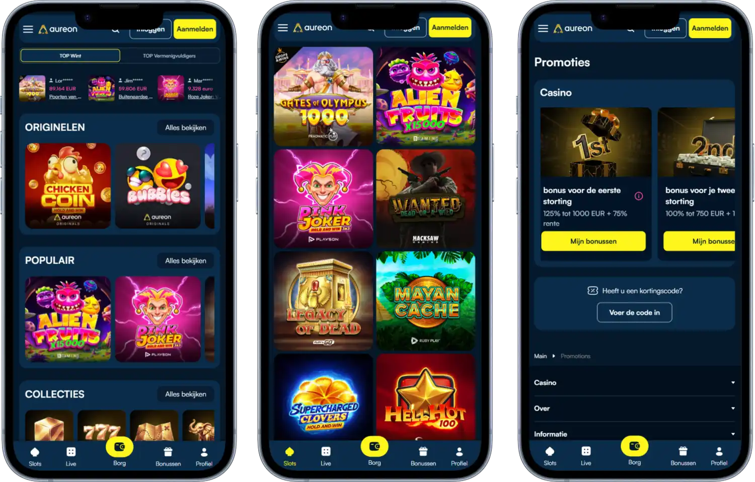 Aureonplay Casino op je mobiel